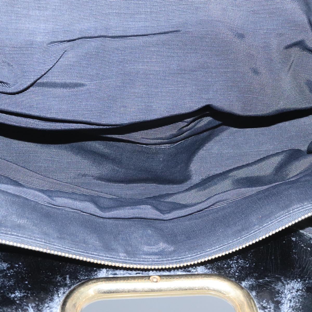 BALLY Hand Bag Patent leather Black Auth bs21553