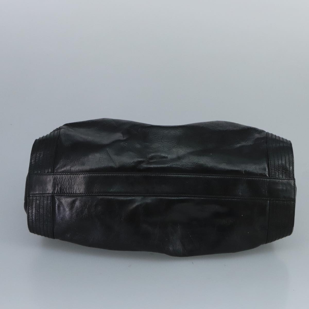 BALLY Hand Bag Patent leather Black Auth bs21553