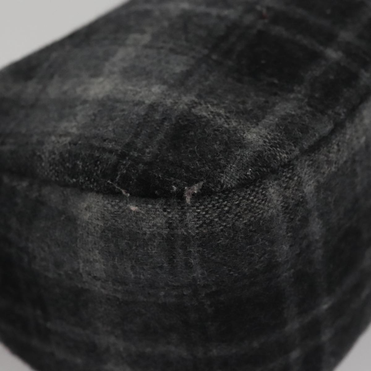 Salvatore Ferragamo Shoulder Bag Wool Gray Auth bs21555