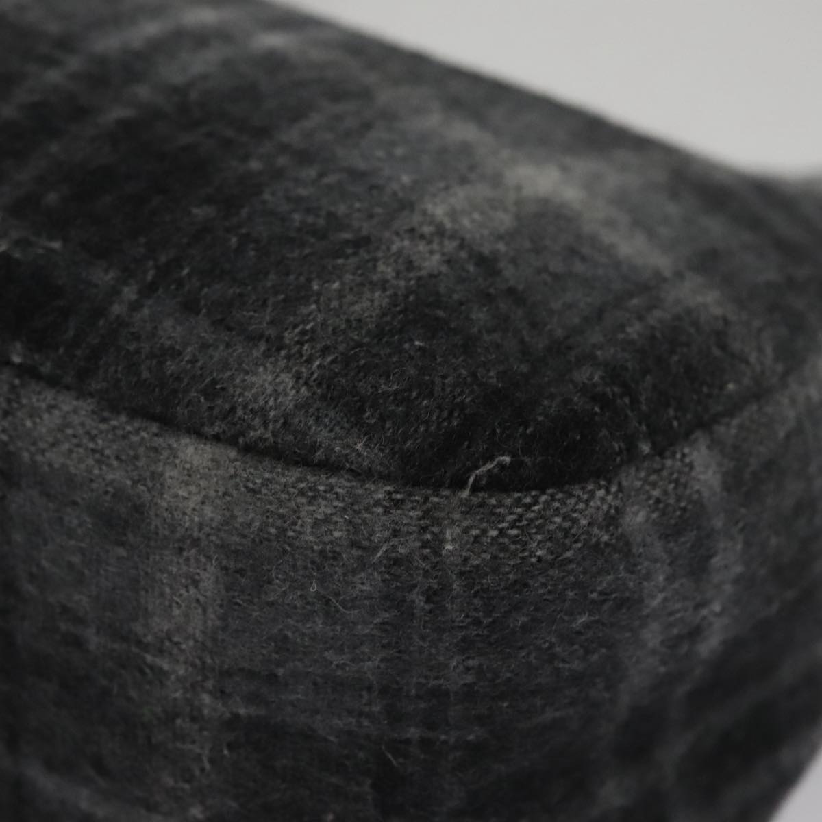 Salvatore Ferragamo Shoulder Bag Wool Gray Auth bs21555