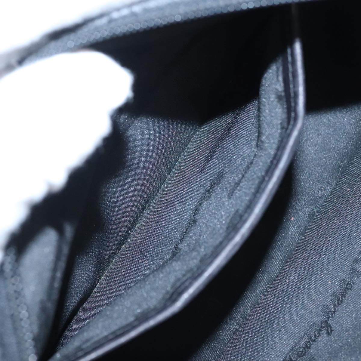 Salvatore Ferragamo Shoulder Bag Wool Gray Auth bs21555