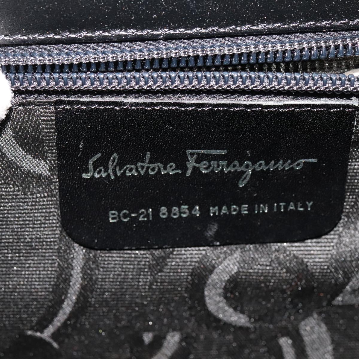 Salvatore Ferragamo Hand Bag Leather 2way Black Auth bs21557