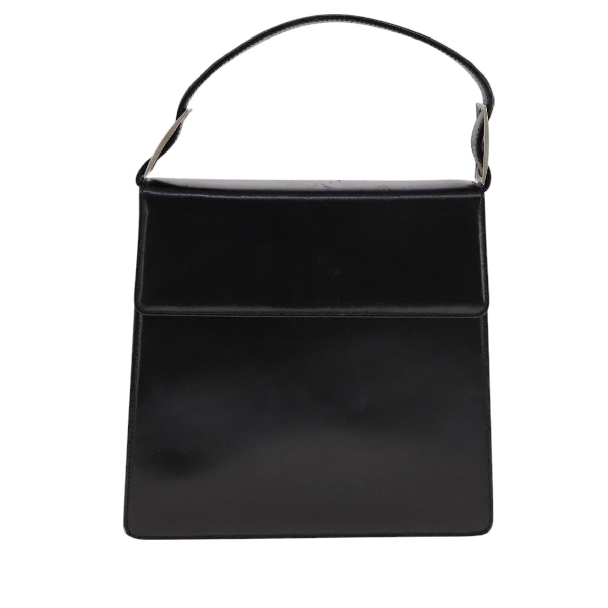 Salvatore Ferragamo Hand Bag Leather 2way Black Auth bs21557