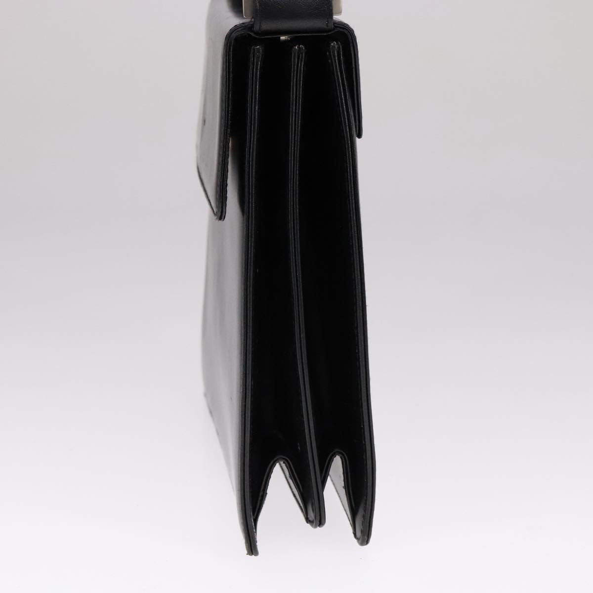 Salvatore Ferragamo Hand Bag Leather 2way Black Auth bs21557