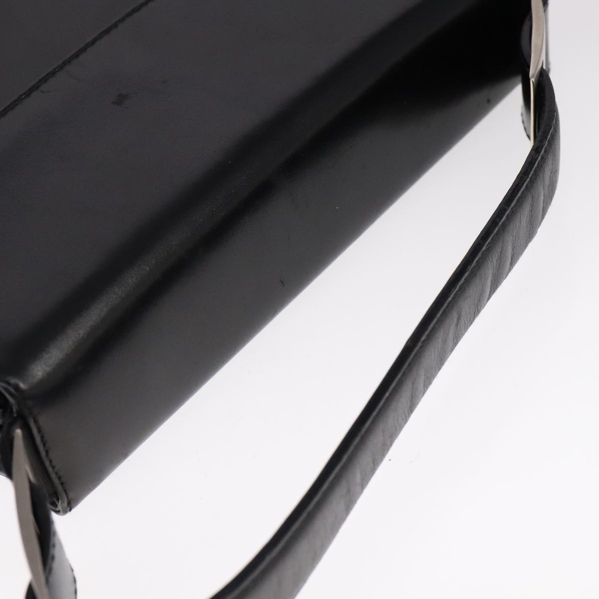 Salvatore Ferragamo Hand Bag Leather 2way Black Auth bs21557