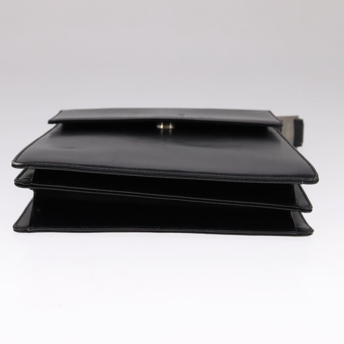 Salvatore Ferragamo Hand Bag Leather 2way Black Auth bs21557