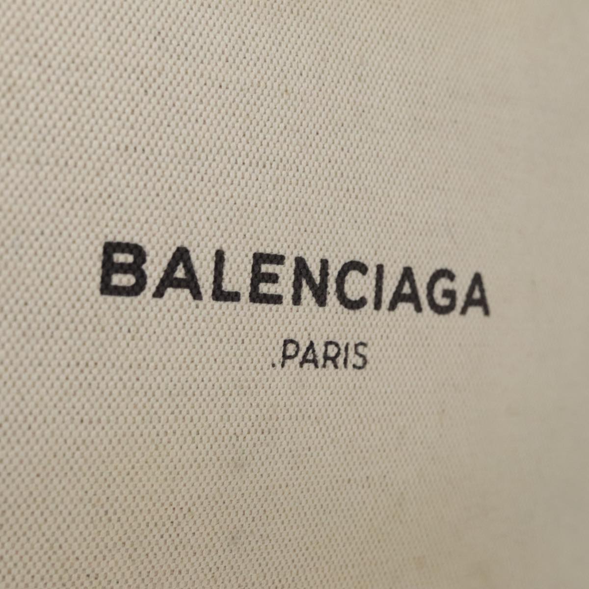 BALENCIAGA Clutch Bag Canvas Black White 420407 Auth bs21562