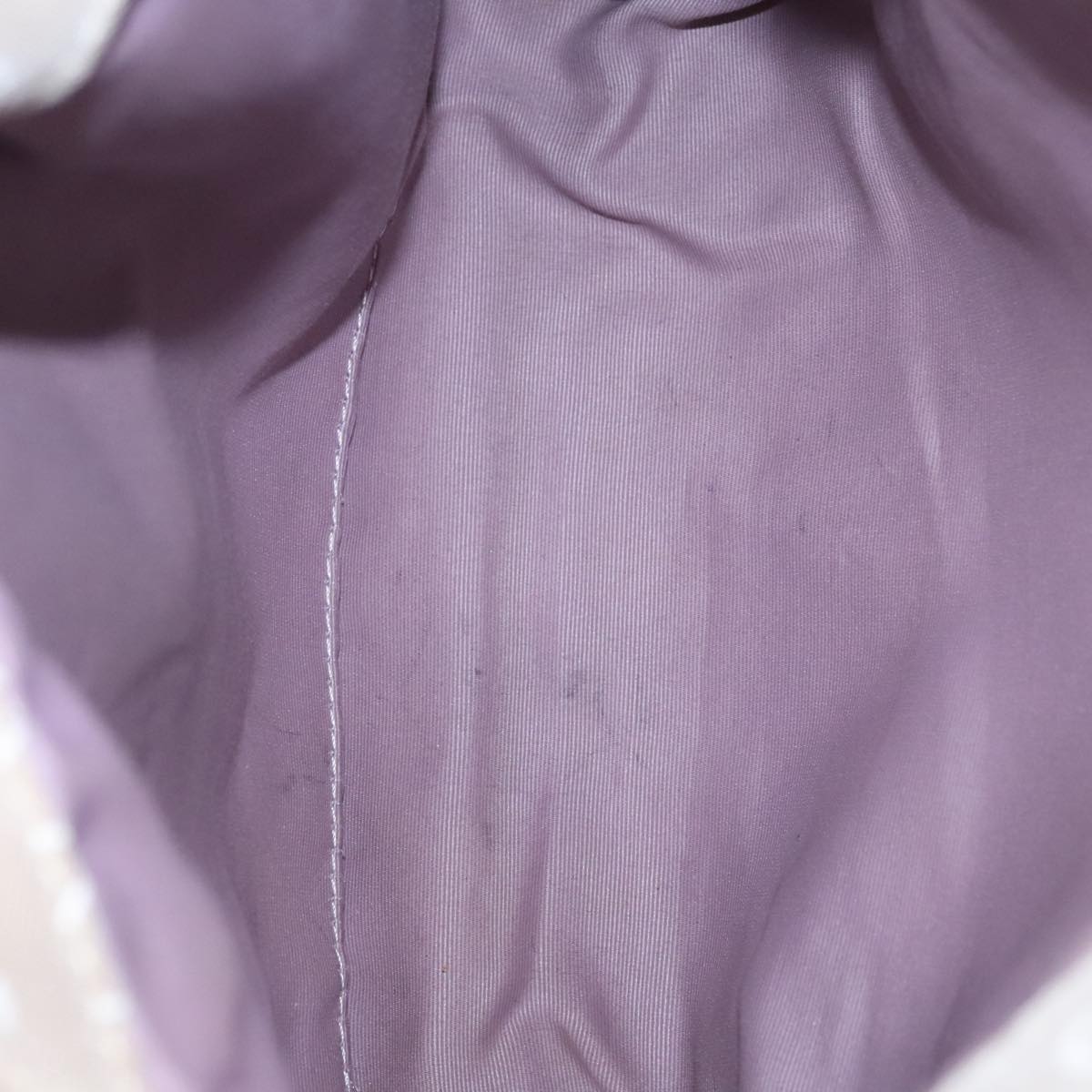 BVLGARI Tote Bag Canvas Brown Silver Auth bs21581