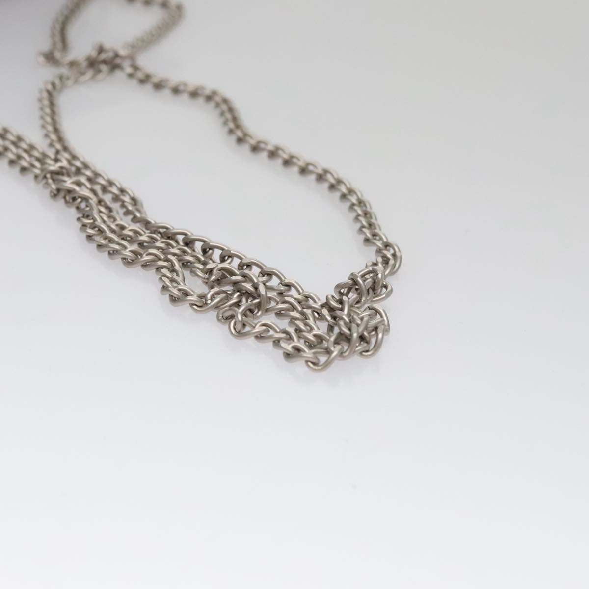 CHANEL Hologram Chain Shoulder Bag Vinyl Purple CC Auth bs21582