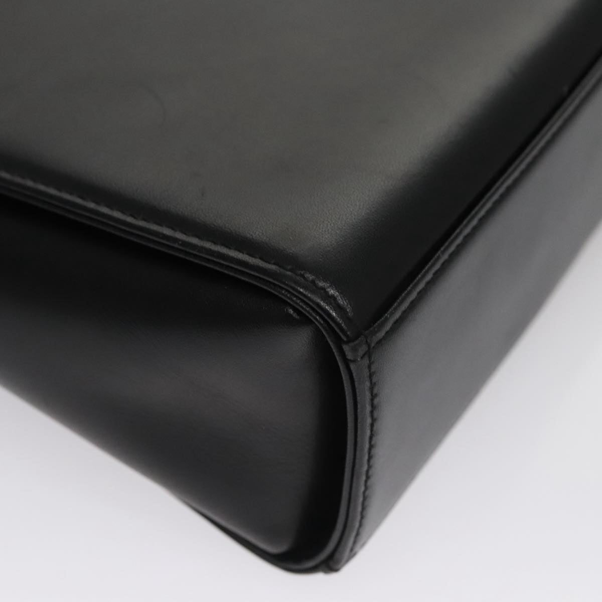 GIVENCHY Hand Bag Leather Black Auth bs21583