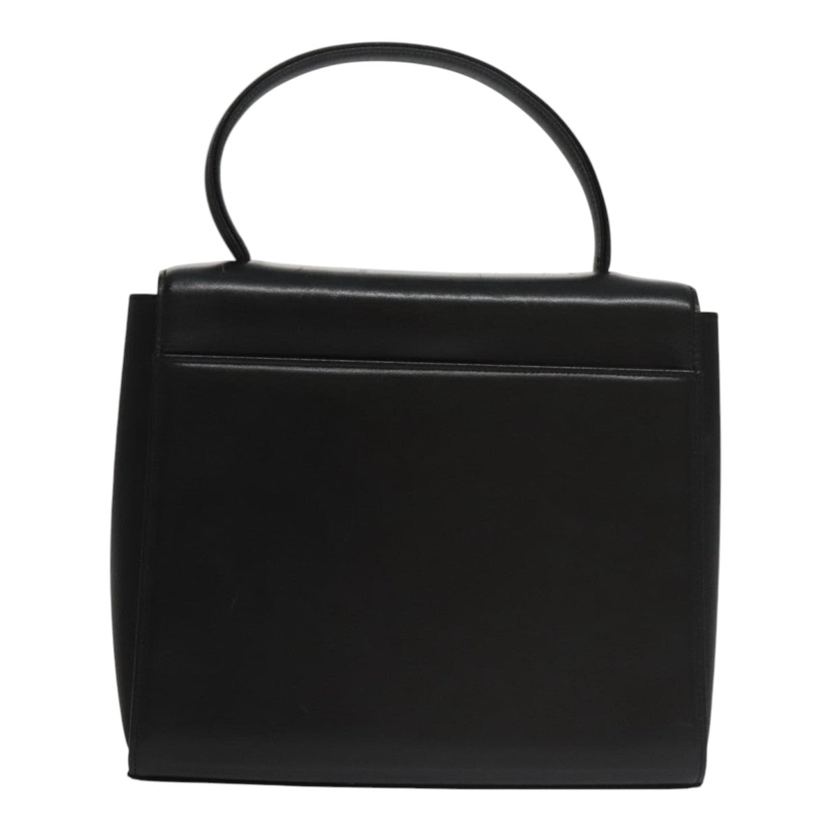GIVENCHY Hand Bag Leather Black Auth bs21583