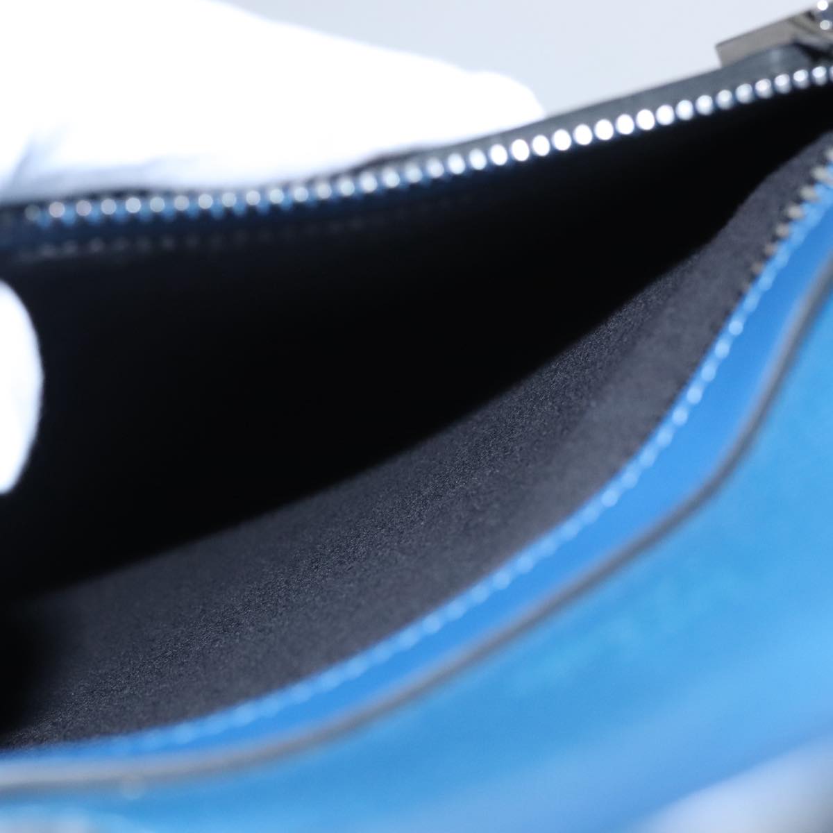 Christian Louboutin Hand Bag Leather Blue Auth bs21607