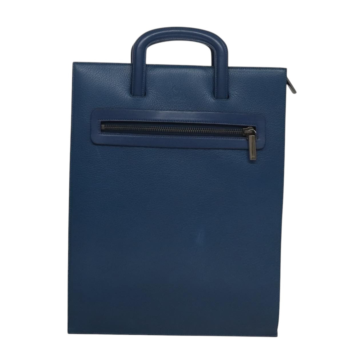 Christian Louboutin Hand Bag Leather Blue Auth bs21607