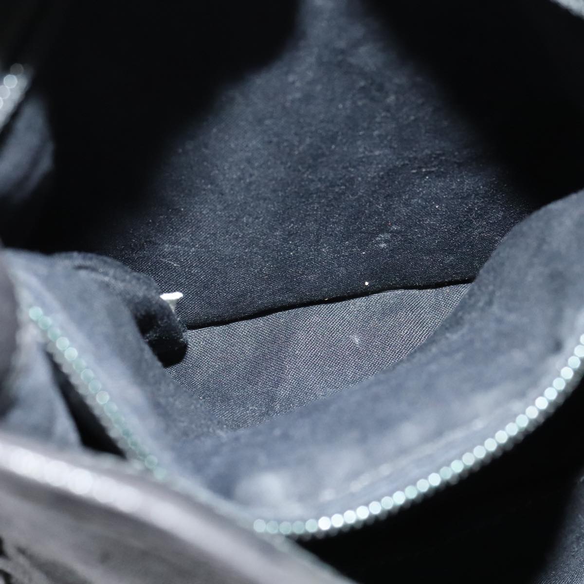 PRADA Shoulder Bag Leather Black Auth bs21614