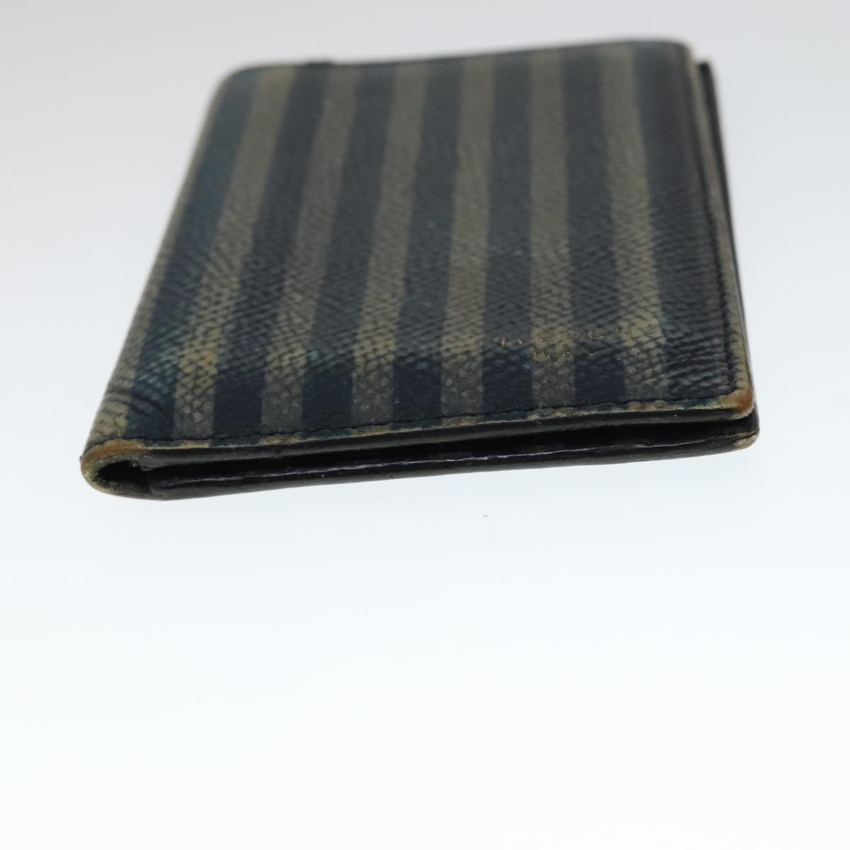 GIVENCHY Key Case Billfold Leather 4Set Navy Black Auth bs21638