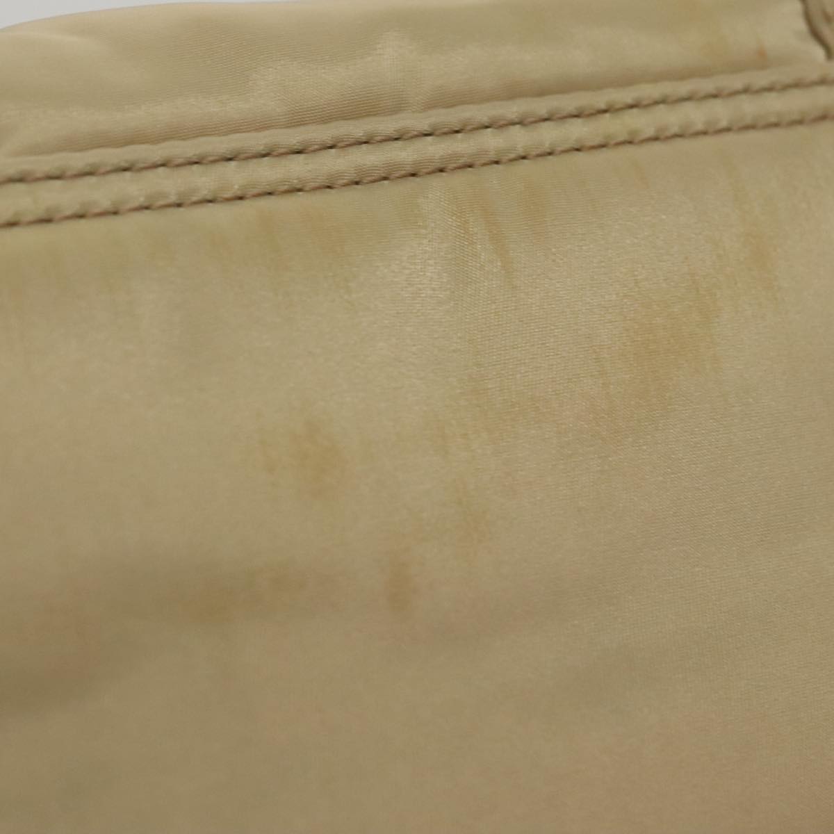 BURBERRY Blue Label Hand Bag Nylon Beige Auth bs21643