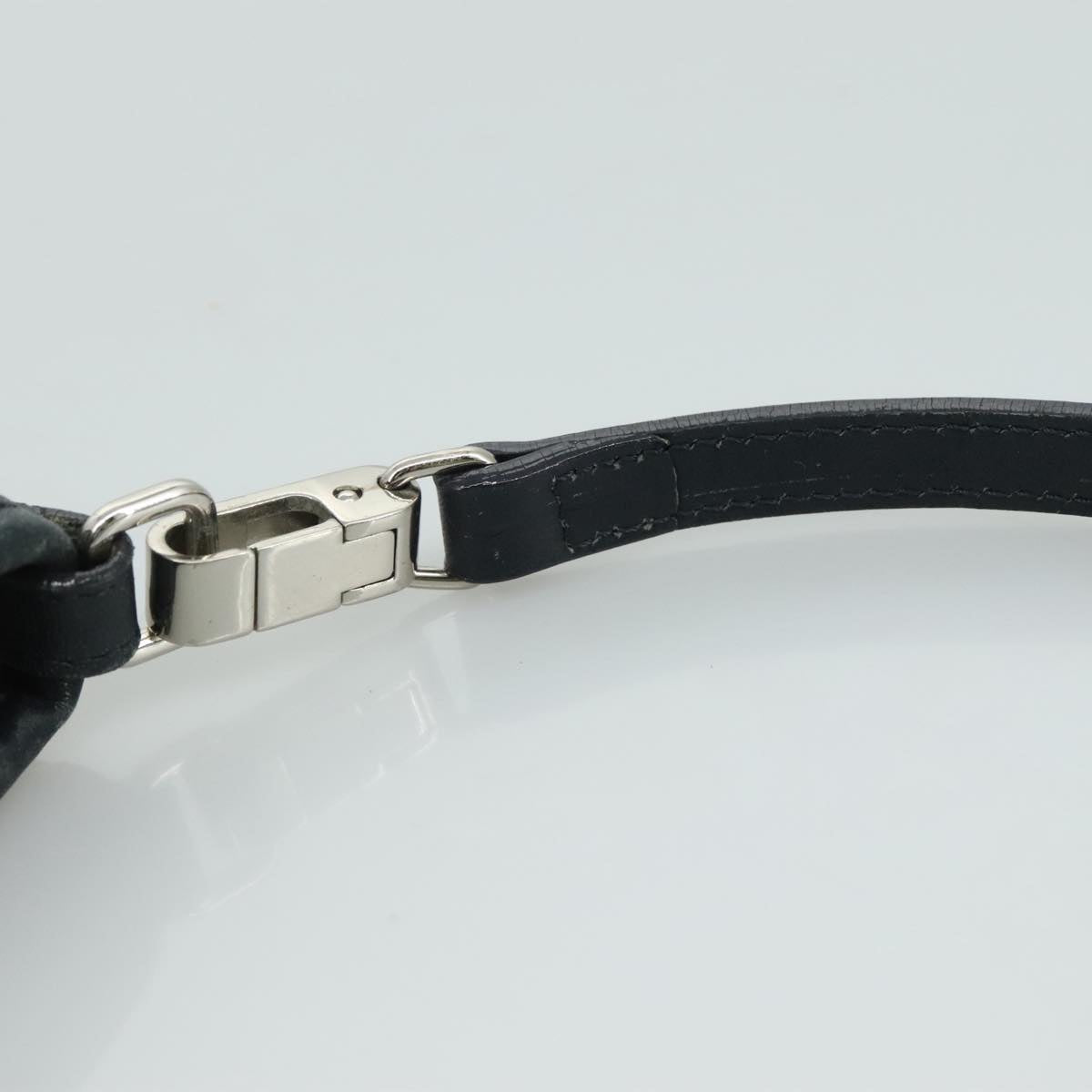 BURBERRY Shoulder Bag Canvas White Auth bs21644