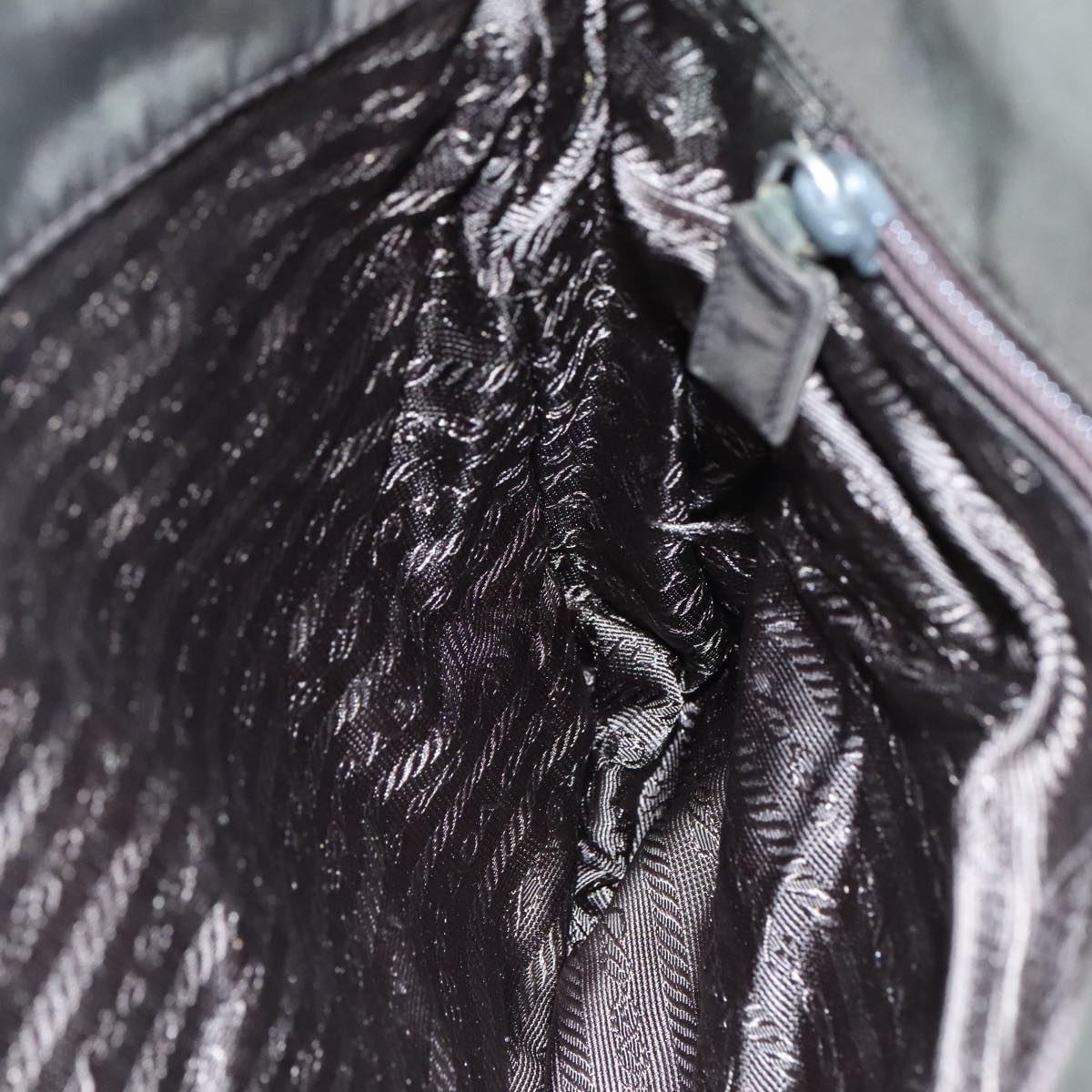 PRADA Tote Bag Nylon Khaki Auth bs21656