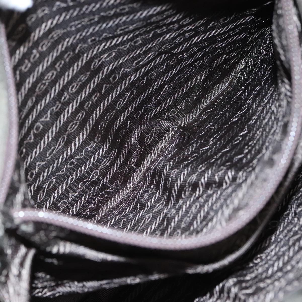 PRADA Tote Bag Nylon Khaki Auth bs21656