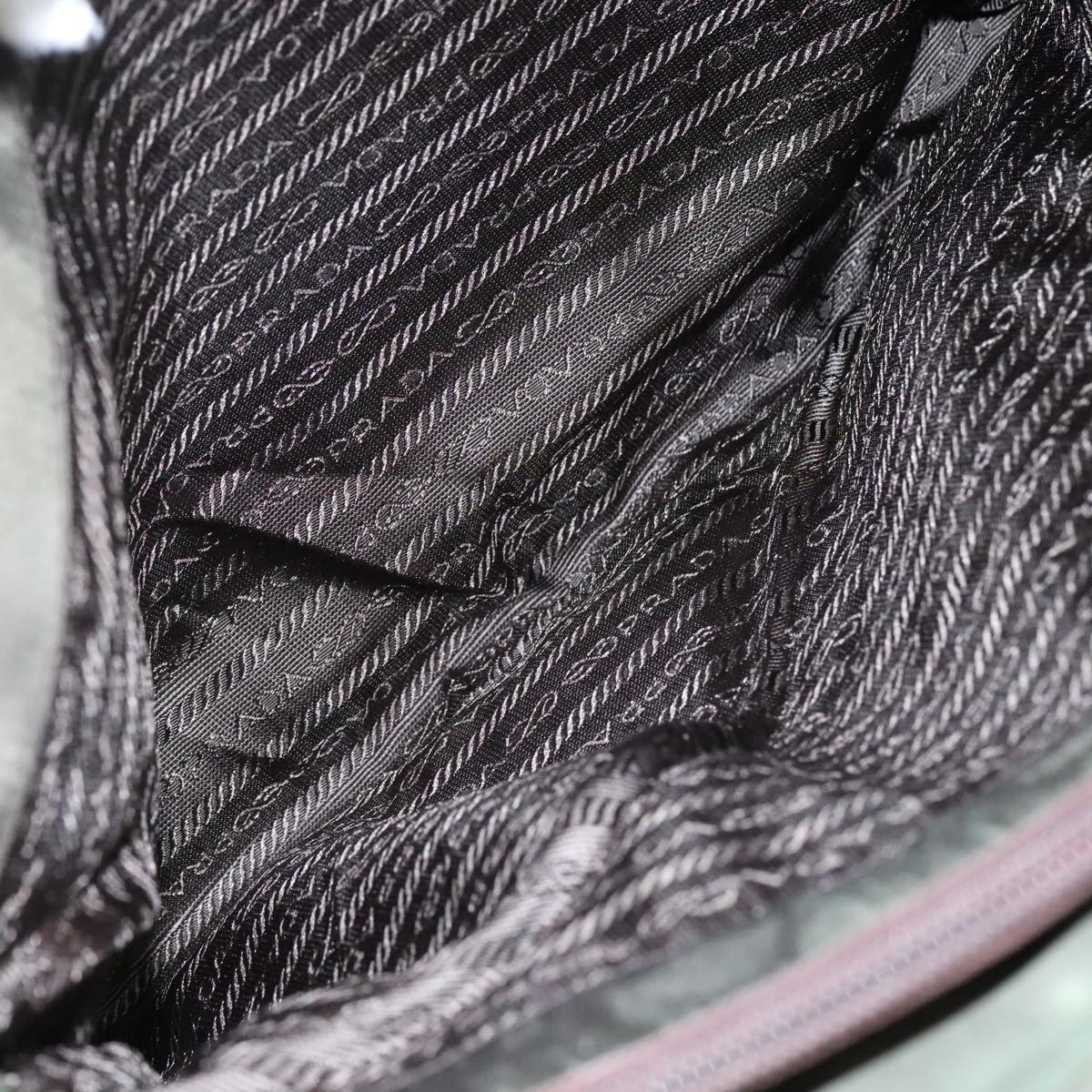 PRADA Tote Bag Nylon Khaki Auth bs21656