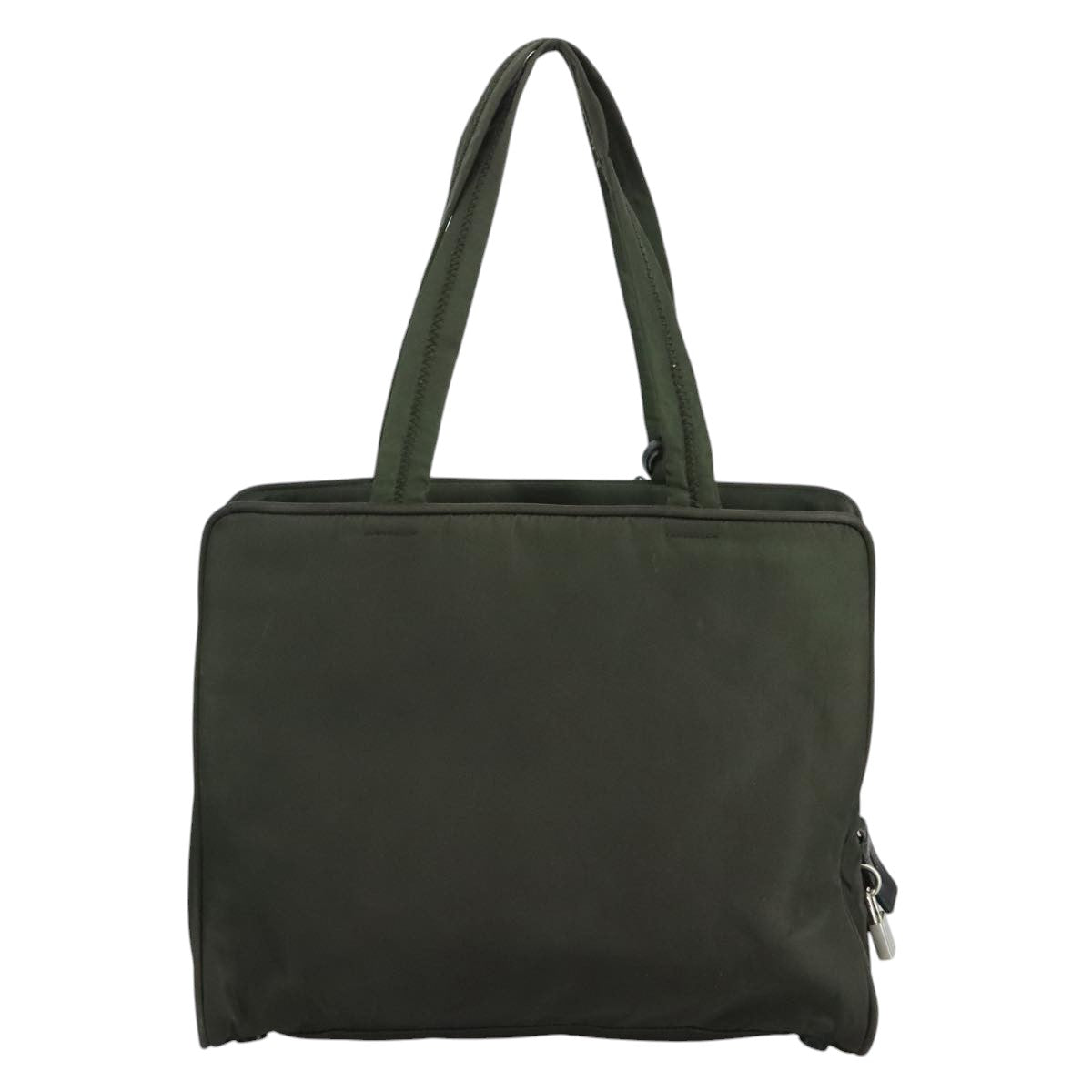 PRADA Tote Bag Nylon Khaki Auth bs21656