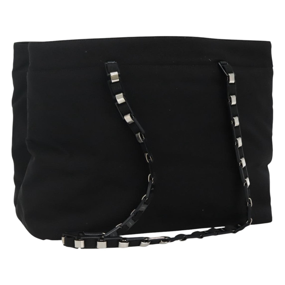 Salvatore Ferragamo Tote Bag Canvas Black Auth bs21725