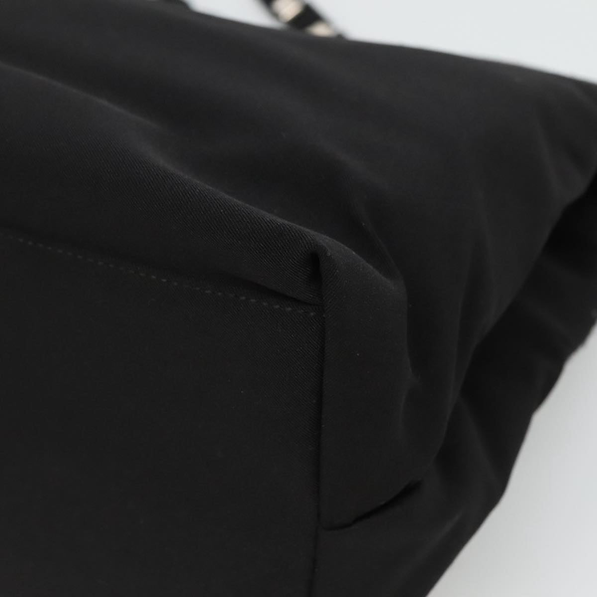 Salvatore Ferragamo Tote Bag Canvas Black Auth bs21725