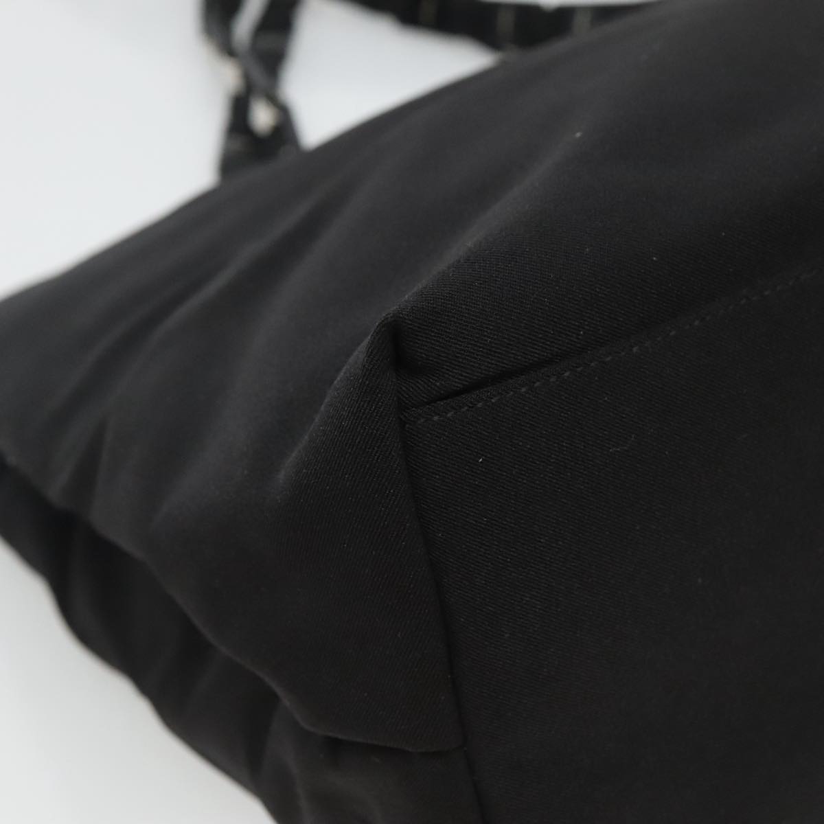 Salvatore Ferragamo Tote Bag Canvas Black Auth bs21725