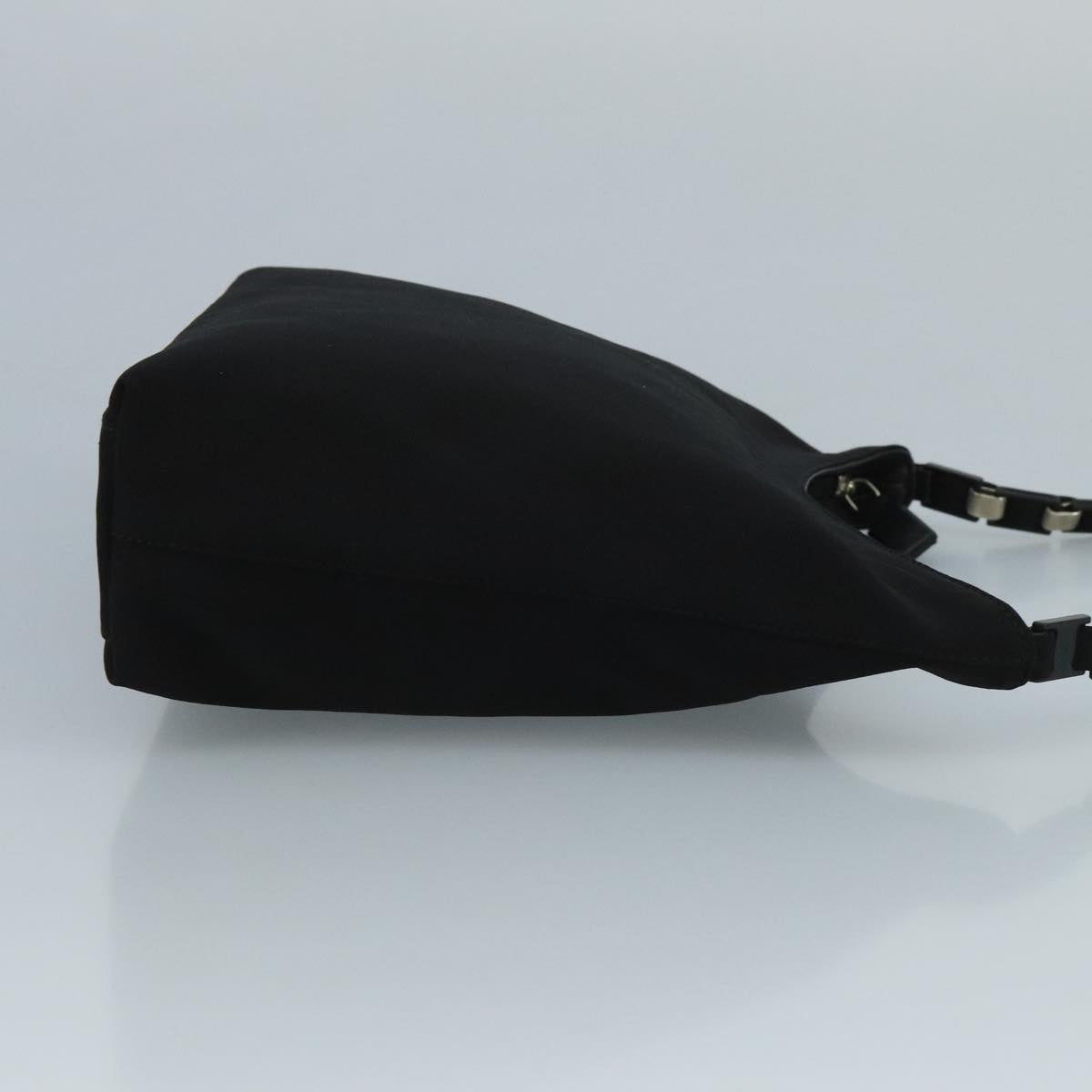 Salvatore Ferragamo Shoulder Bag Canvas Black Auth bs21726