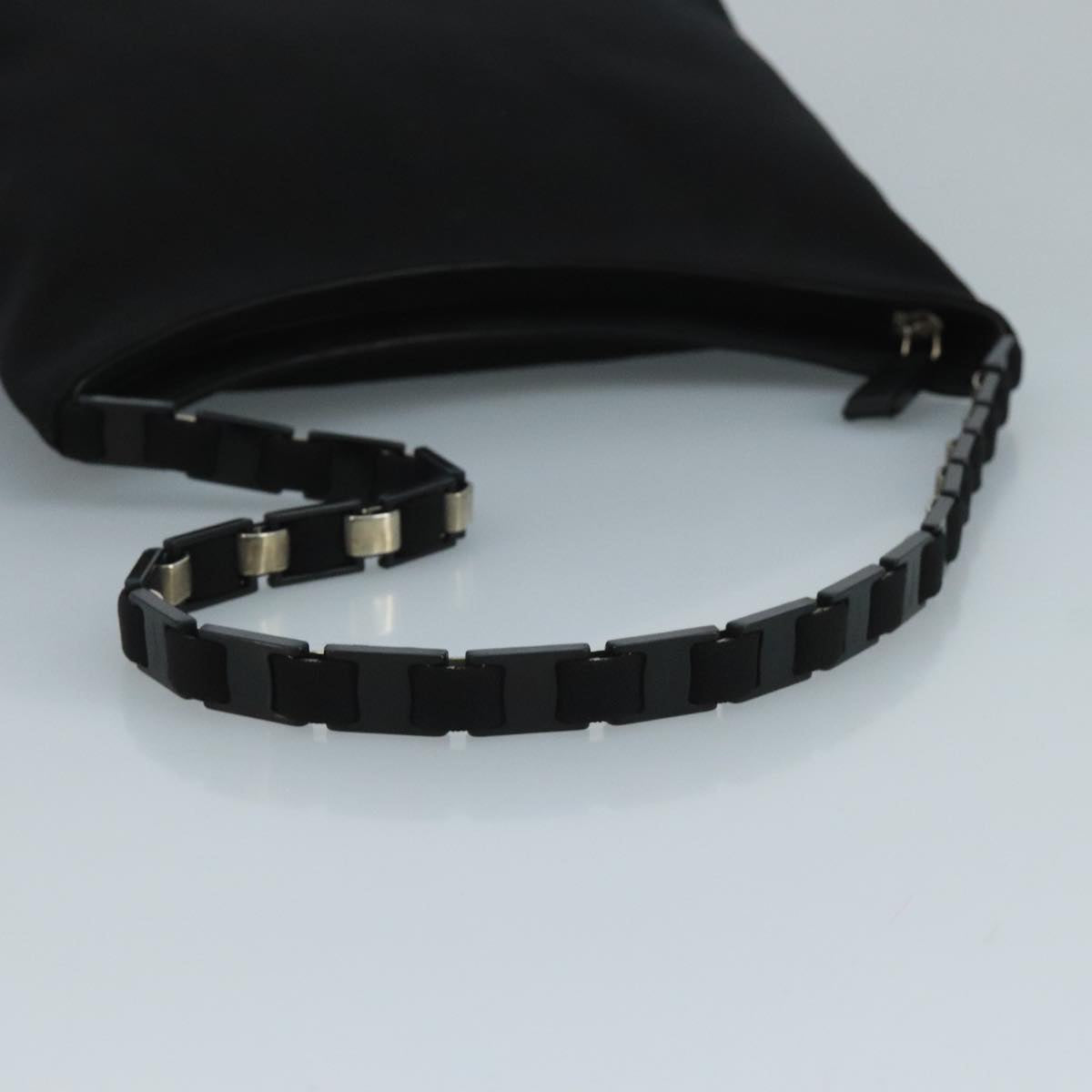 Salvatore Ferragamo Shoulder Bag Canvas Black Auth bs21726