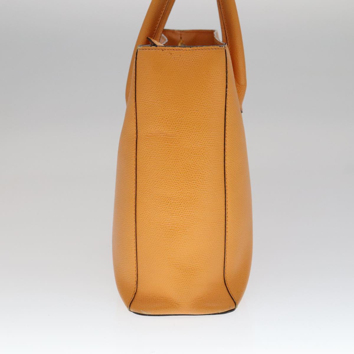 CELINE Tote Bag Leather Orange Auth bs21751