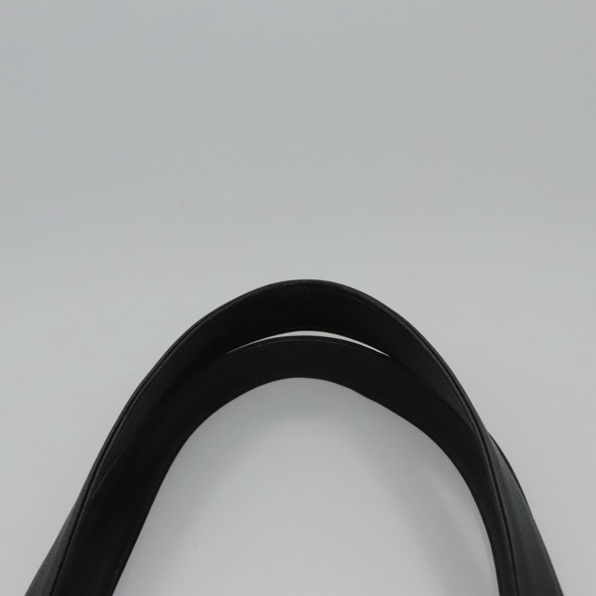 CHANEL COCO Mark Tote Bag Caviar Skin Black Gold CC Auth bs21869