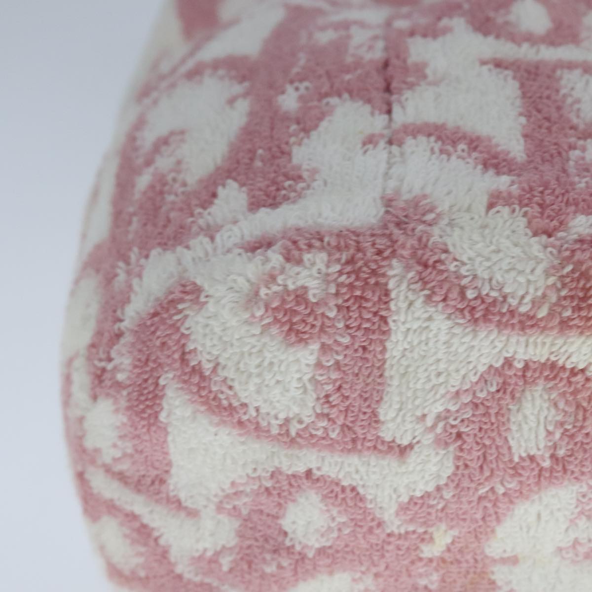 Christian Dior Purse Pouch Pile Pink White Auth bs21872