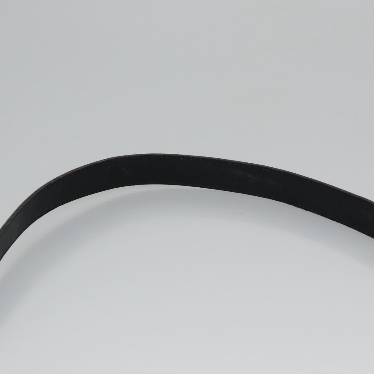 Christian Dior Shoulder Bag Leather Black Gold Auth bs21873