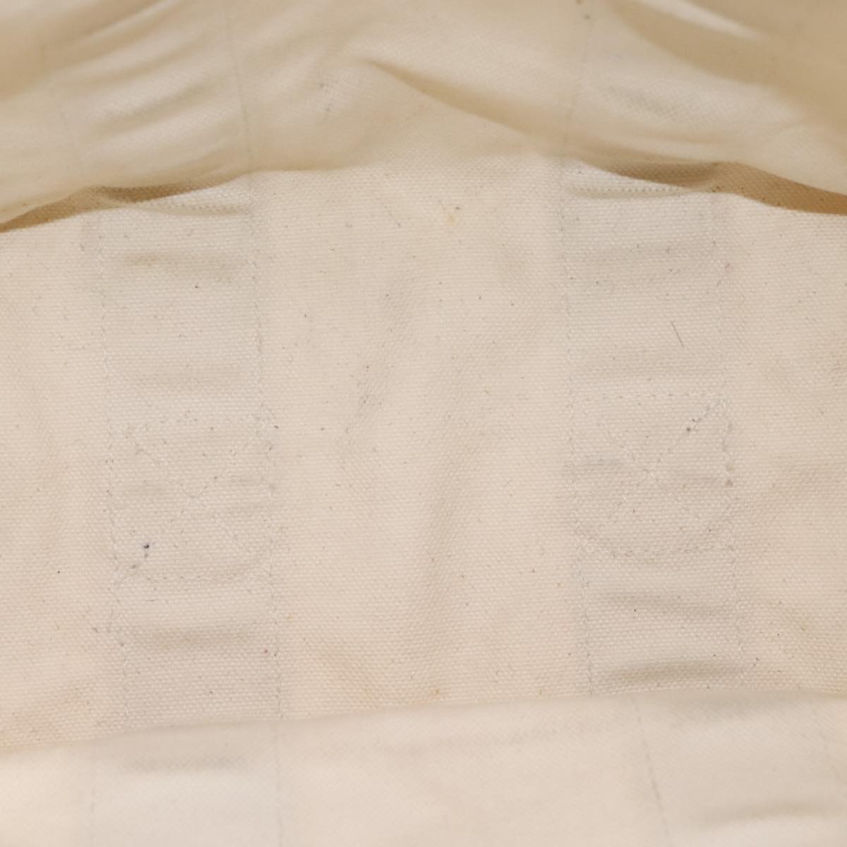 HERMES Bora Bora PM Tote Bag Canvas White Black Silver Auth bs21949