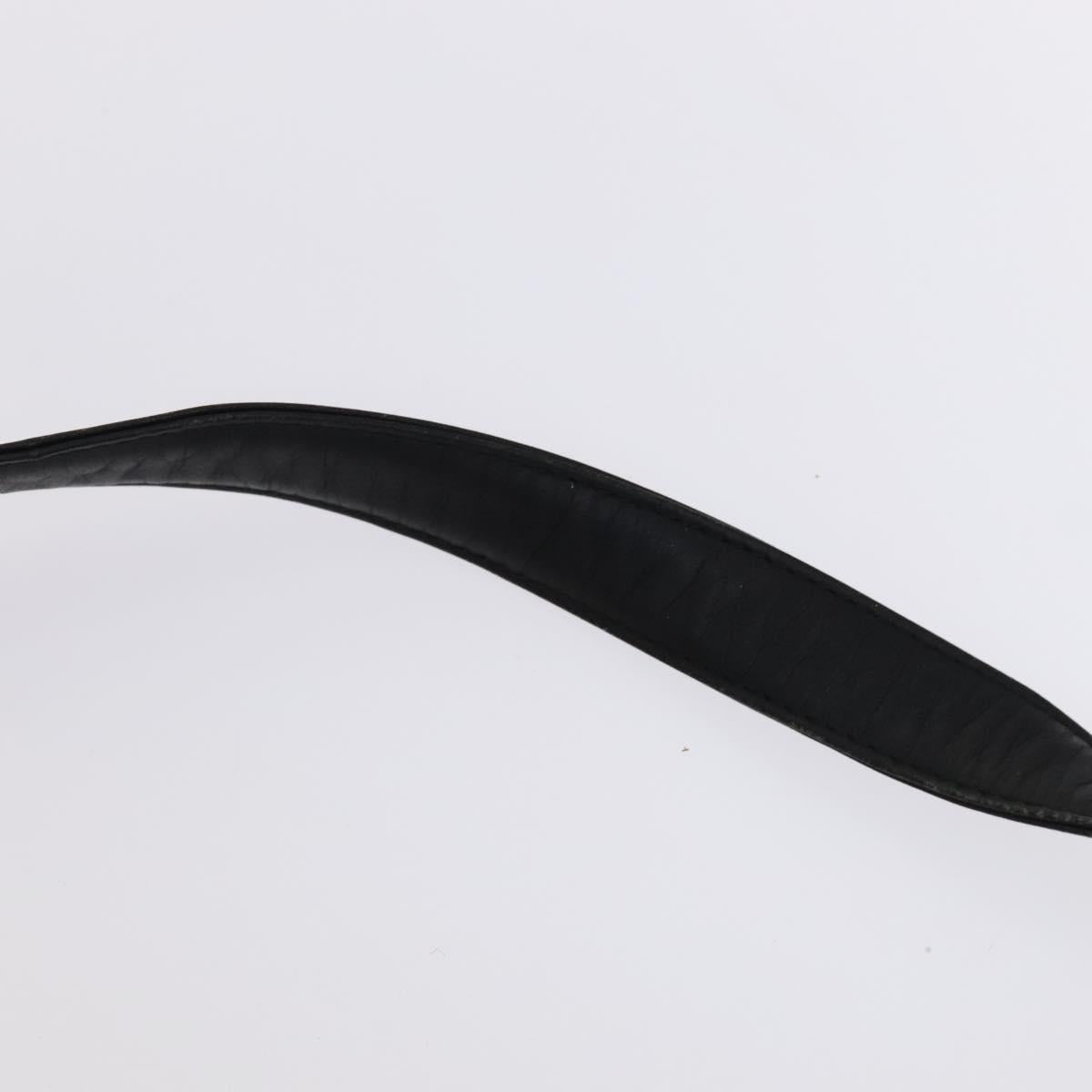 Gianni Versace Shoulder Bag PVC Leather Yellow Black gold Auth bs21999