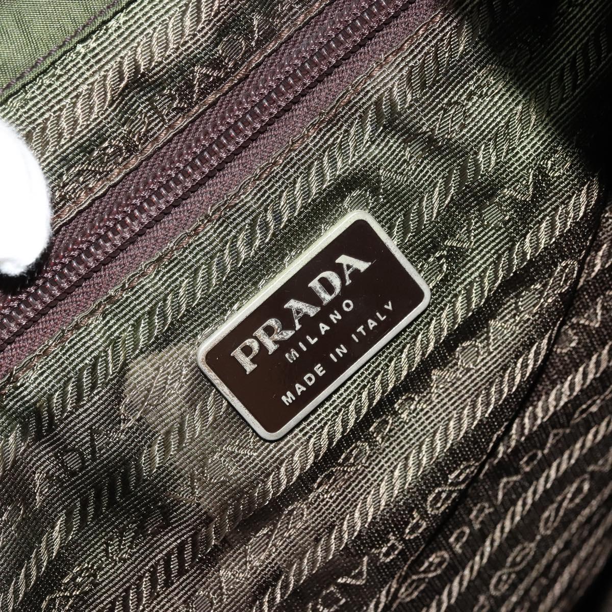 PRADA Backpack Nylon Khaki Auth bs22082