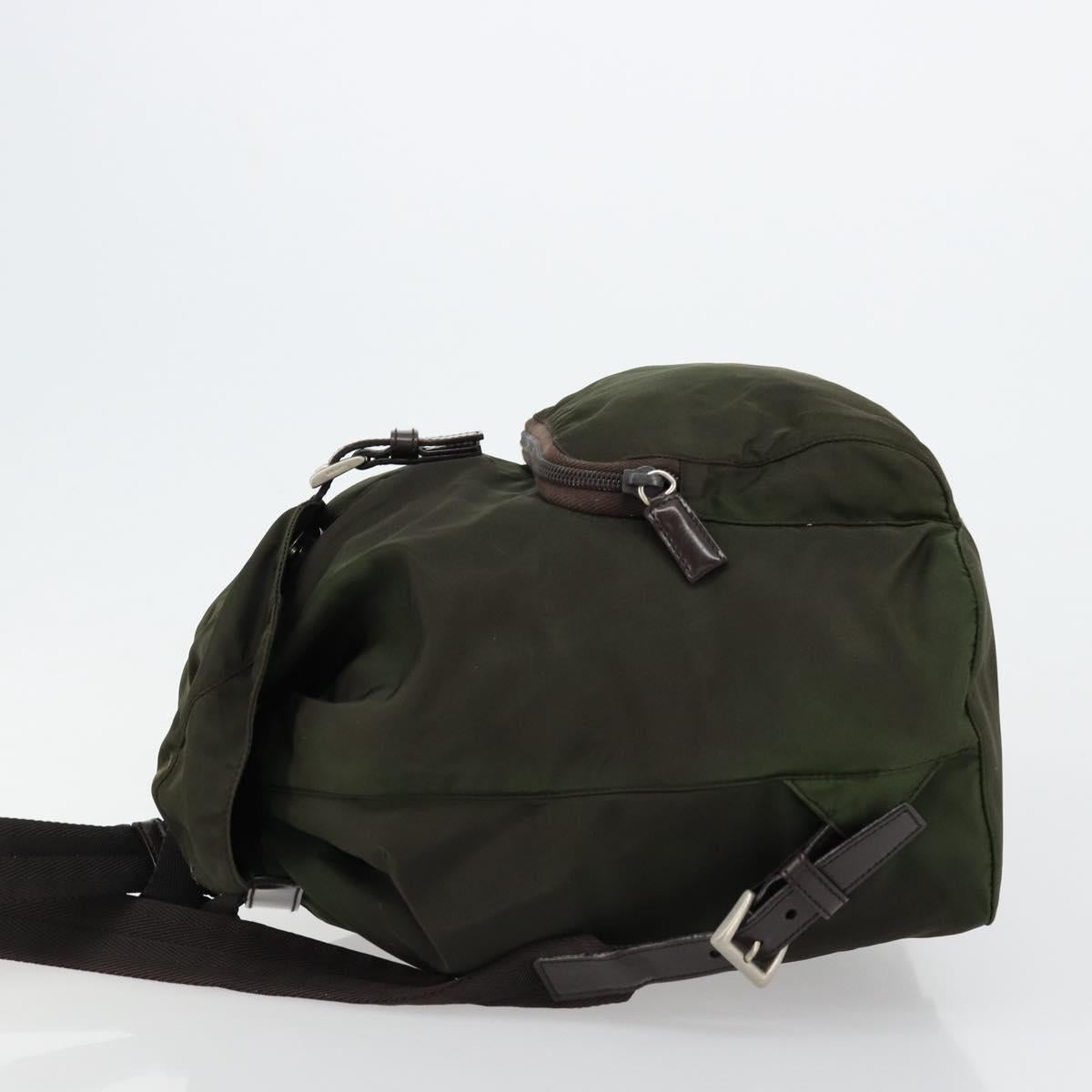PRADA Backpack Nylon Khaki Auth bs22082