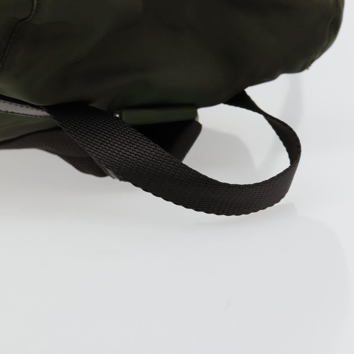PRADA Backpack Nylon Khaki Auth bs22082