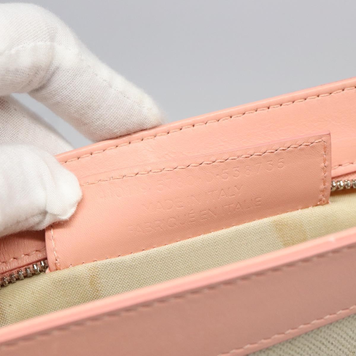 BALENCIAGA Clutch Bag Canvas Pink White 410119 Auth bs22154