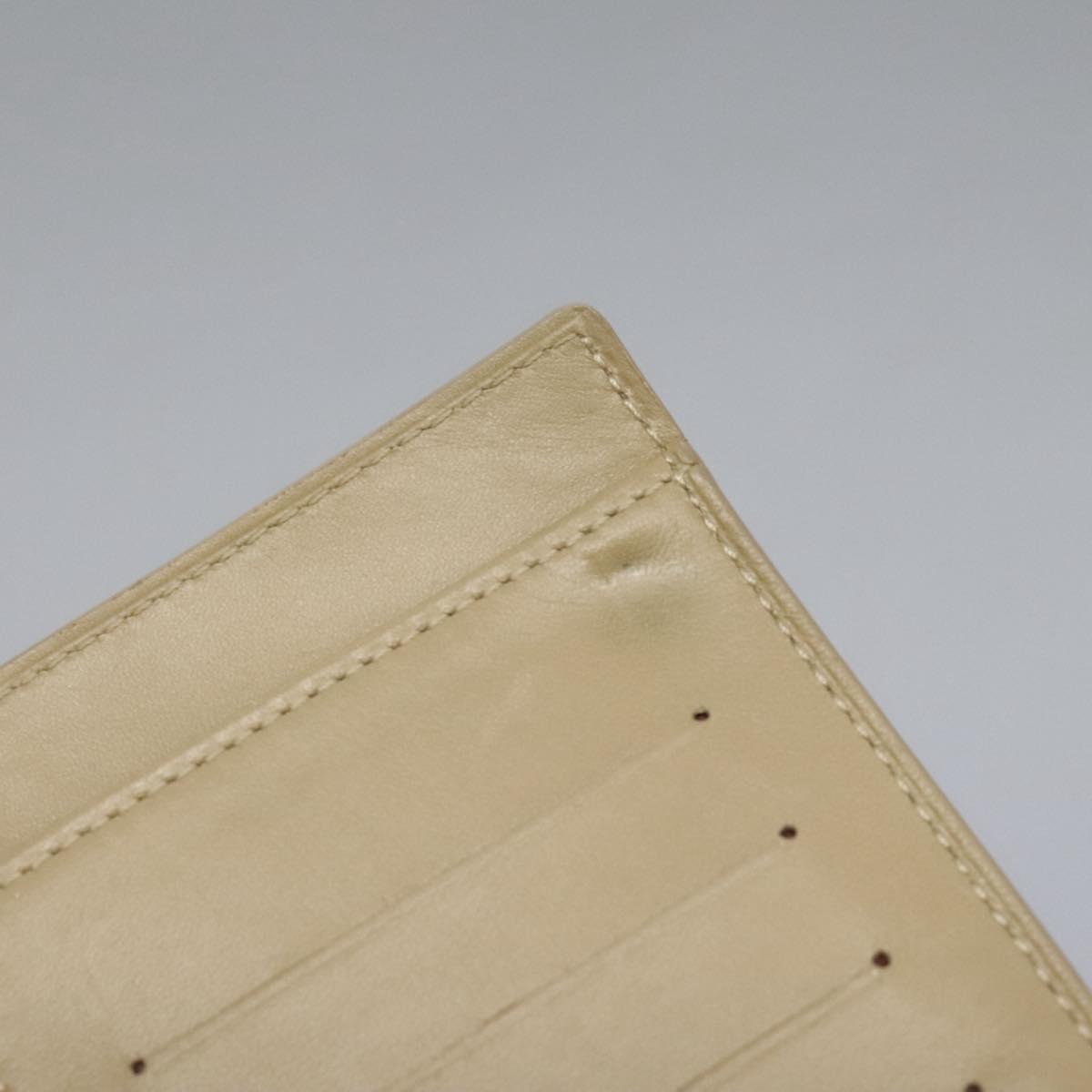 LOUIS VUITTON Monogram Vernis Walker Wallet Beige M91074 LV Auth bs22182