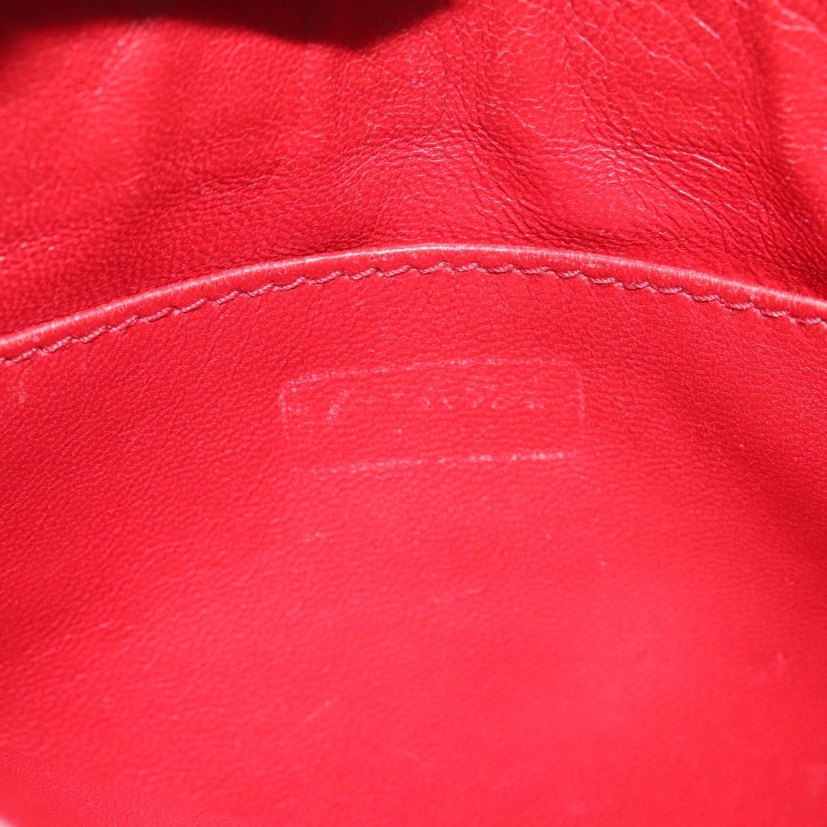 PRADA Clutch Bag Safiano Leather Black Silver Auth bs22233