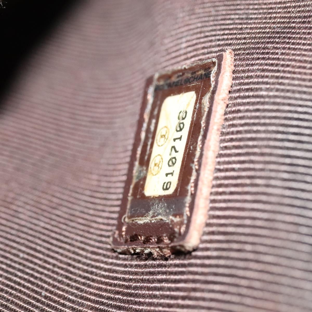 CHANEL Tote Bag Leather Brown Gold CC Auth bs22265