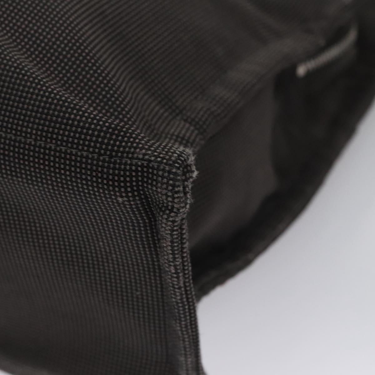 HERMES Her Line MM Tote Bag Canvas Gray Silver Auth bs22307