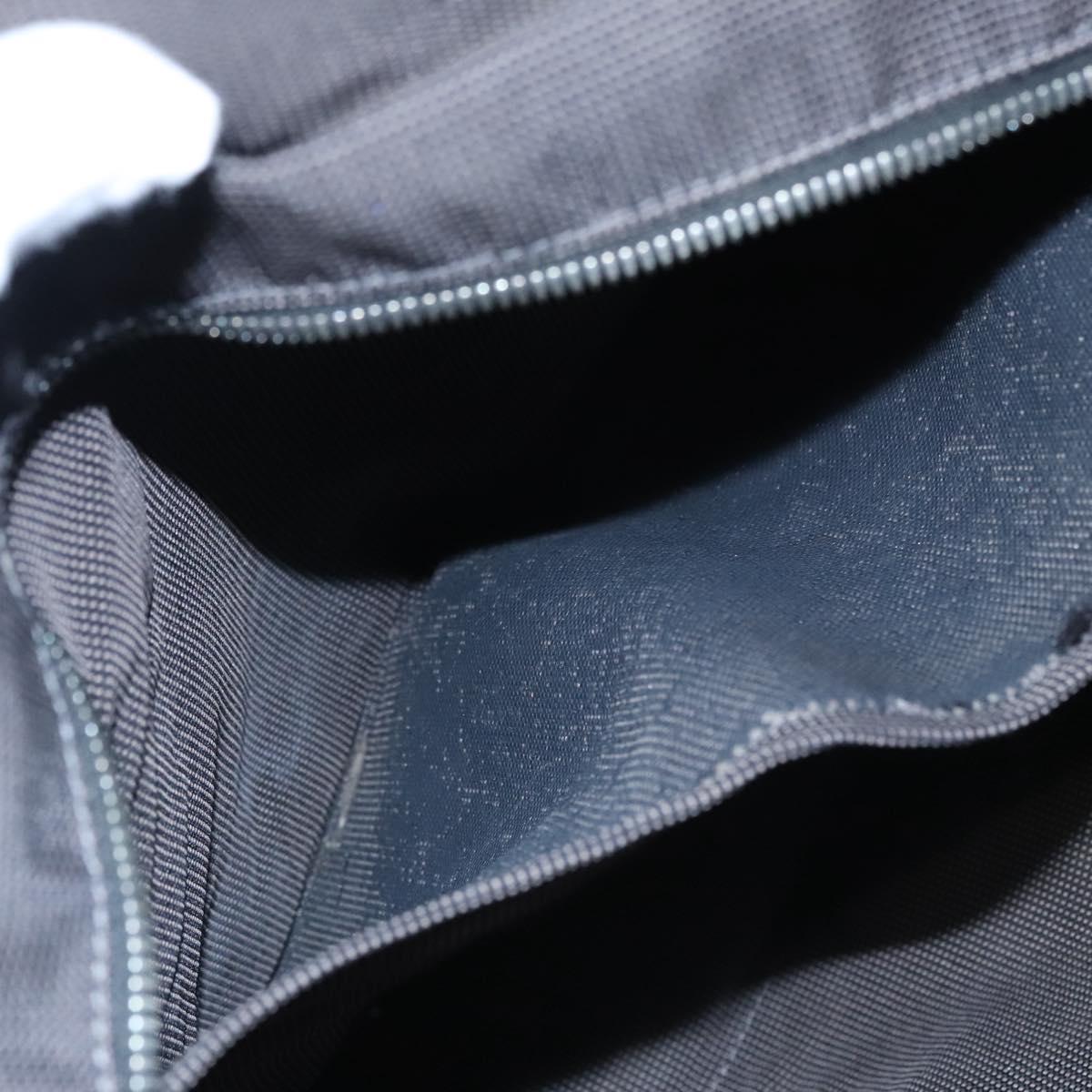 HERMES Her Line MM Tote Bag Canvas Gray Silver Auth bs22307