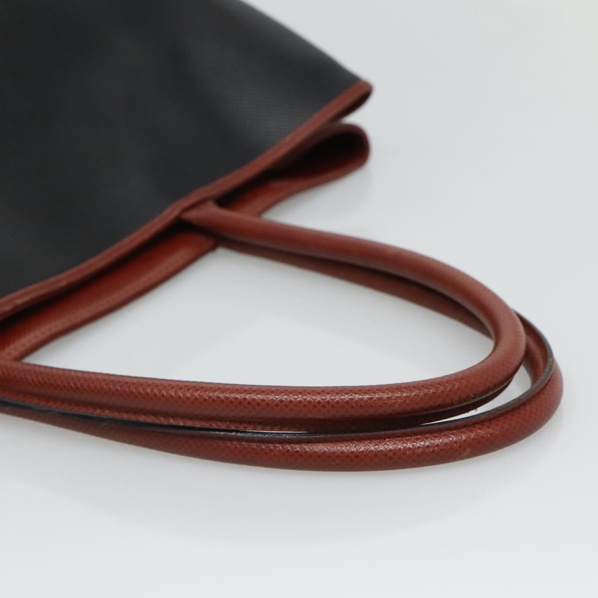 BOTTEGA VENETA Hand Bag PVC Black Auth bs22311