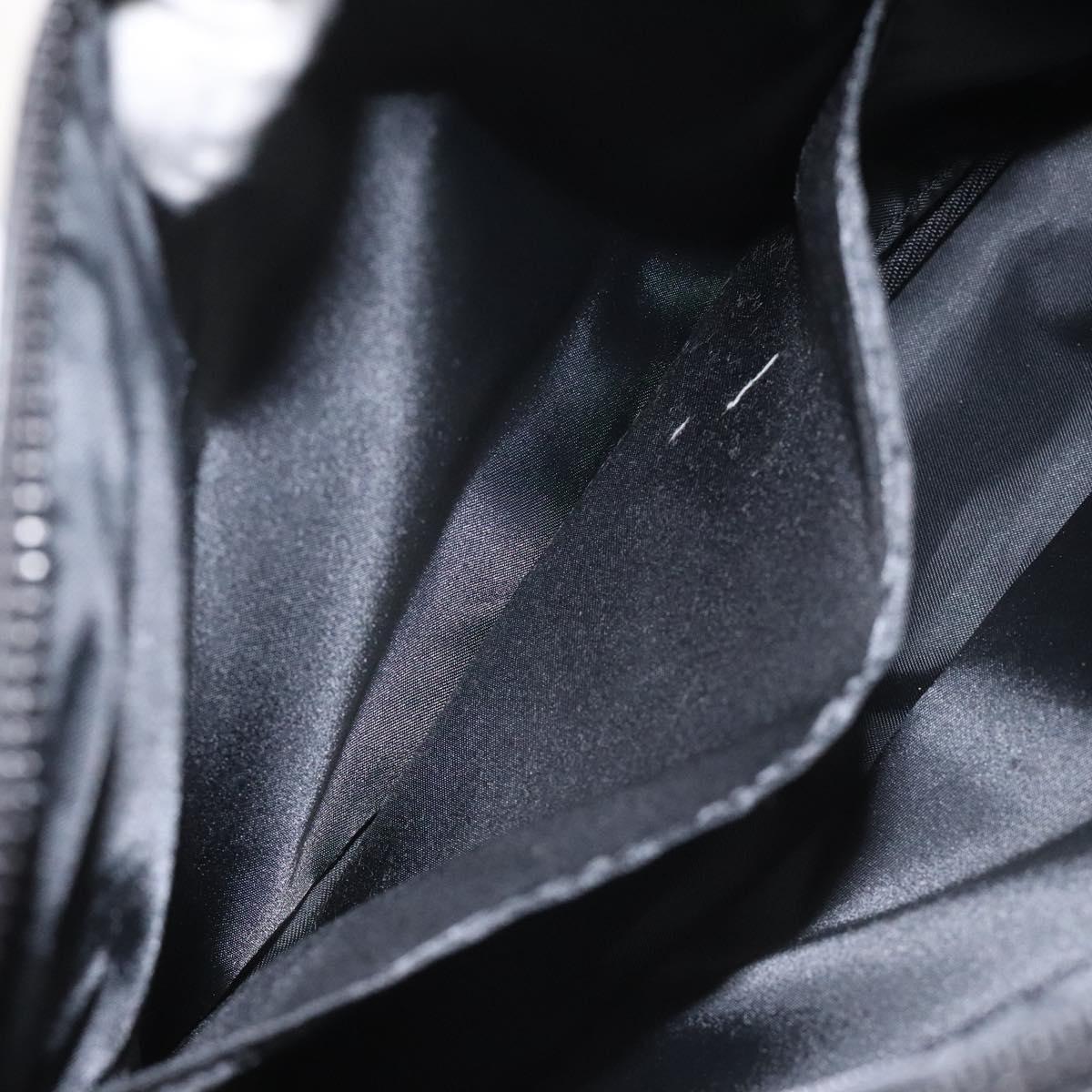 BALENCIAGA Clutch Bag Leather Black Auth bs22314