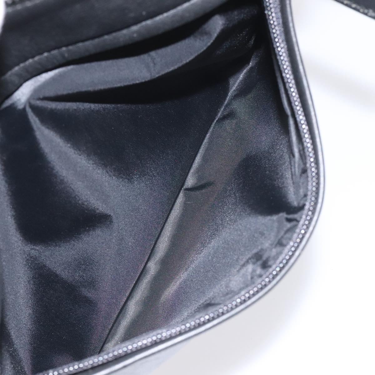 BALENCIAGA Clutch Bag Leather Black Auth bs22314