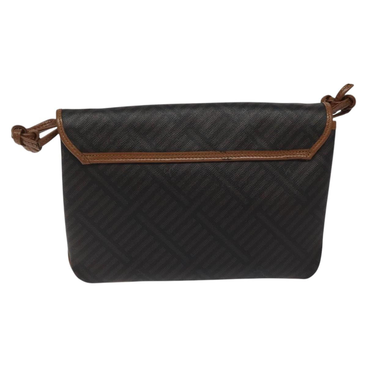 GIVENCHY Shoulder Bag PVC Black Auth bs22358