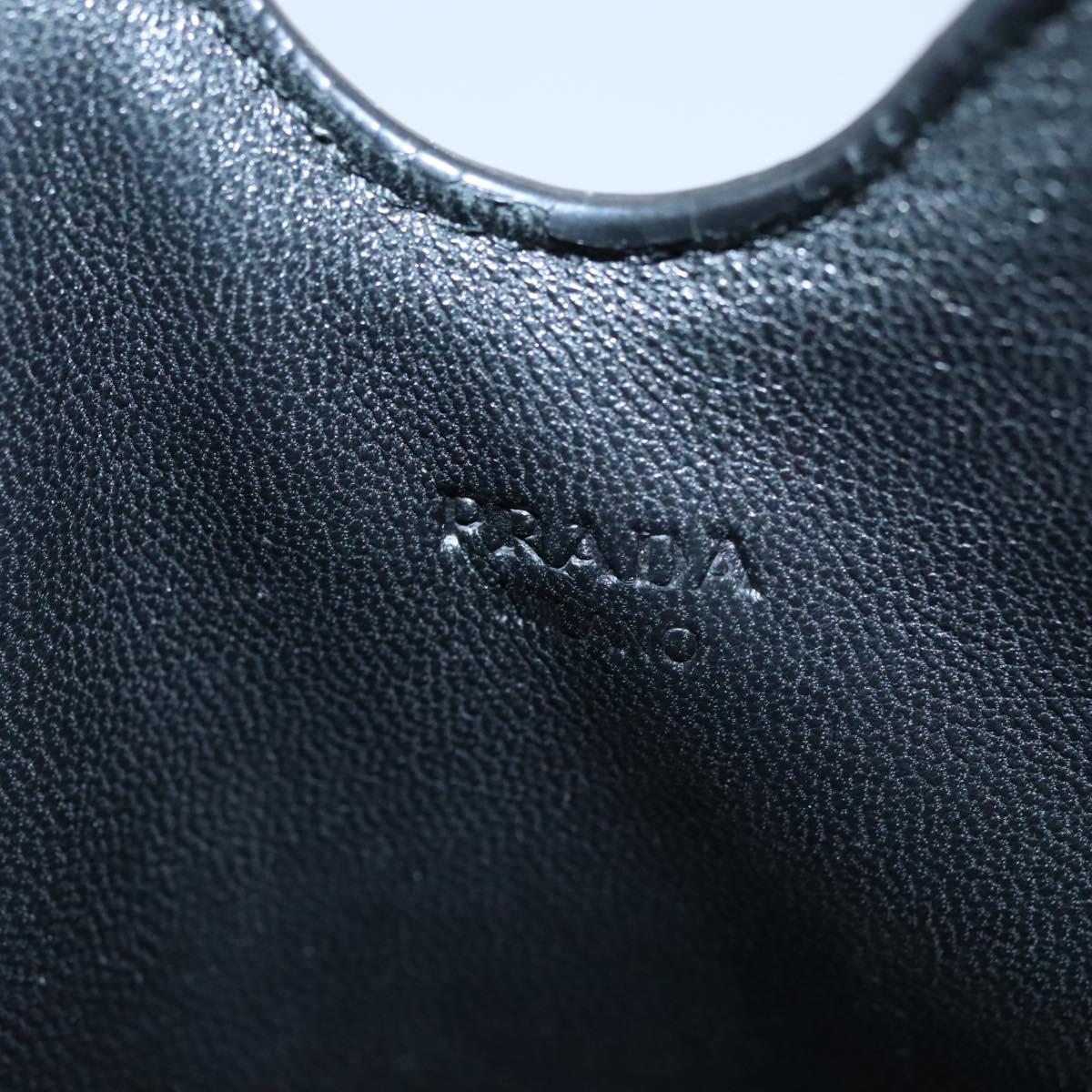 PRADA iPad Case Safiano leather Black Auth bs22372